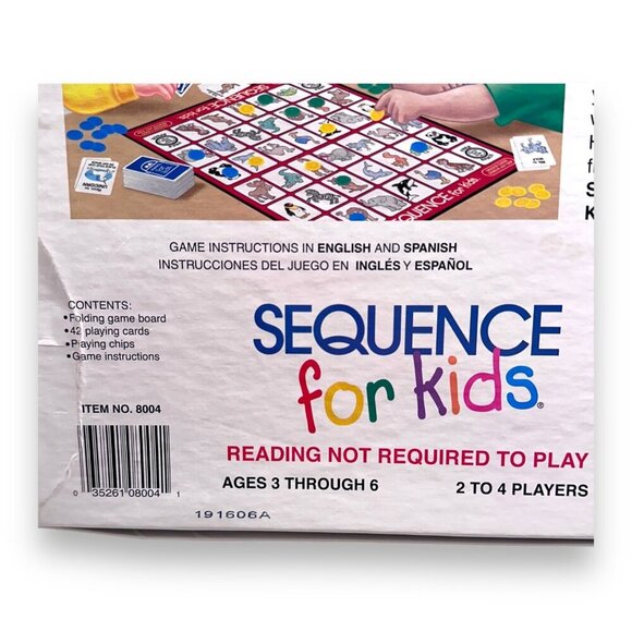 Sequence For Kids Board Game By Jax Ages 3 to 6 - Instructions are NOT Included - Picture 4 of 16